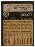 1973 Topps Baseball #380 Johnny Bench Reds VG-EX 520333