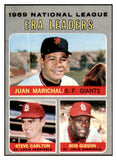 1970 Topps Baseball #067 N.L. ERA Leaders Bob Gibson EX 520343