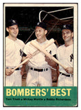 1963 Topps Baseball #173 Mickey Mantle Bobby Richardson VG 520348