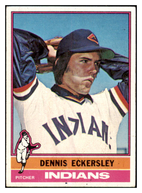 1976 Topps Baseball #098 Dennis Eckersley Indians VG-EX 520354