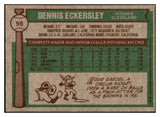 1976 Topps Baseball #098 Dennis Eckersley Indians VG-EX 520354