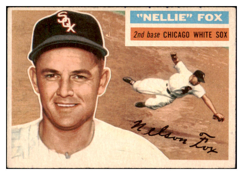 1956 Topps Baseball #118 Nellie Fox White Sox EX Gray 520370