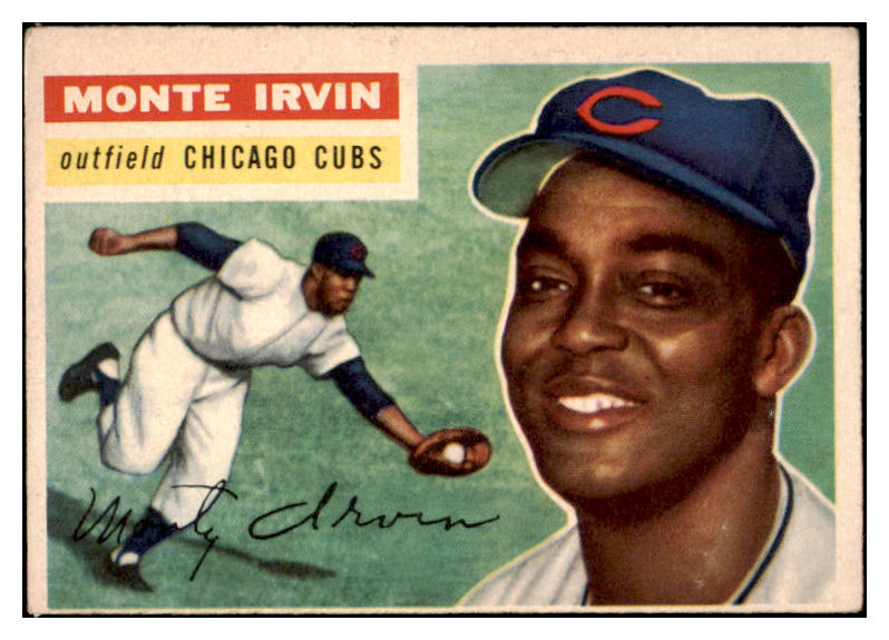 1956 Topps Baseball #194 Monte Irvin Cubs EX 520371