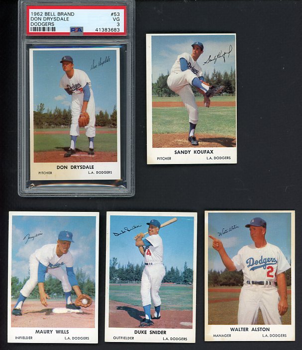 1962 Bell Brand Complete Set EX-MT Drysdale PSA 3 520380