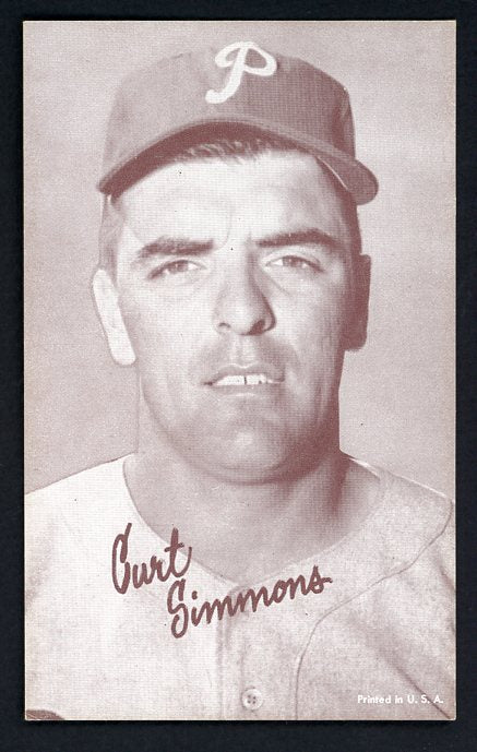 1947-66 Exhibits Curt Simmons Phillies EX-MT 520408