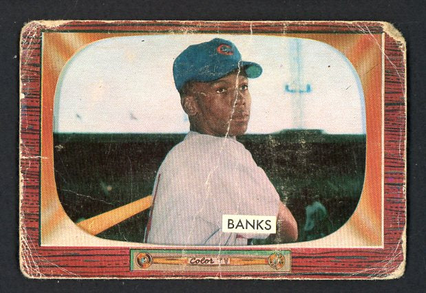 1955 Bowman Baseball #242 Ernie Banks Cubs Poor 520443