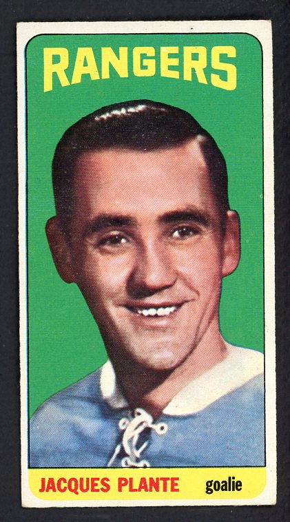 1964 Topps Hockey #068 Jacques Plante Rangers VG 520447