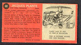 1964 Topps Hockey #068 Jacques Plante Rangers VG 520447