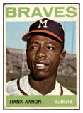 1964 Topps Baseball #300 Hank Aaron Braves Fair 520472