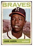 1964 Topps Baseball #300 Hank Aaron Braves Fair 520474