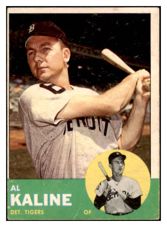 1963 Topps Baseball #025 Al Kaline Tigers VG 520478