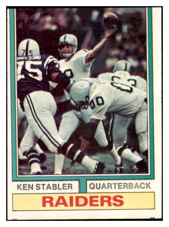 1974 Topps Football #451 Ken Stabler Raiders VG-EX 520483