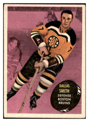 1961 Topps Hockey #004 Dallas Smith Bruins Good residue back 520485