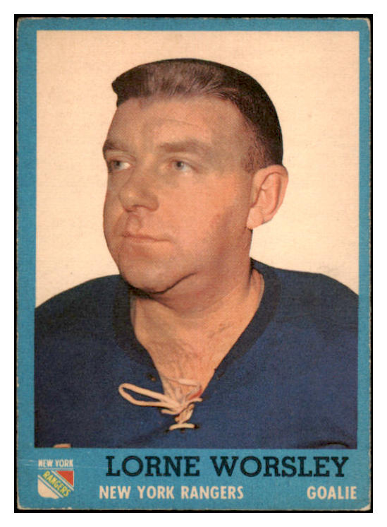 1962 Topps Hockey #045 Gump Worsley Rangers VG 520489