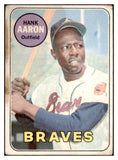 1969 Topps Baseball #100 Hank Aaron Braves Poor 520495