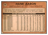 1969 Topps Baseball #100 Hank Aaron Braves Poor 520495