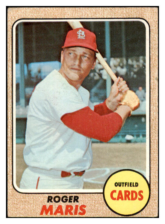 1968 Topps Baseball #330 Roger Maris Cardinals VG 520496