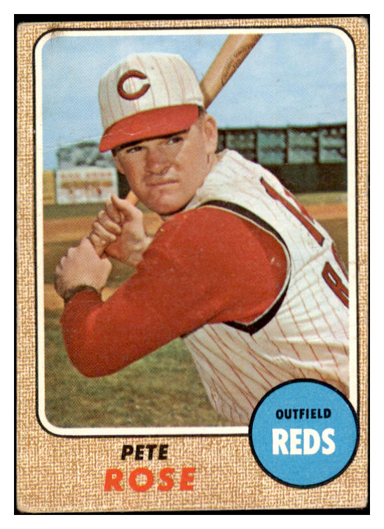 1968 Topps Baseball #230 Pete Rose Reds VG 520498