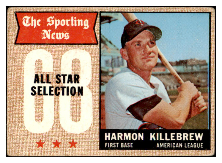 1968 Topps Baseball #361 Harmon Killebrew A.S. Twins GD-VG 520502