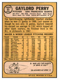 1968 Topps Baseball #085 Gaylord Perry Giants FR-GD 520505