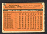 1972 Topps Baseball #049 Willie Mays Giants GD-VG 520512