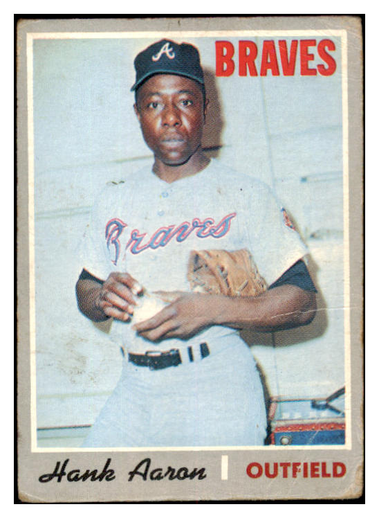 1970 Topps Baseball #500 Hank Aaron Braves Poor 520517