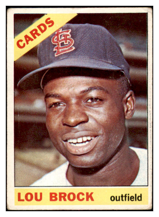 1966 Topps Baseball #125 Lou Brock Cardinals VG 520522