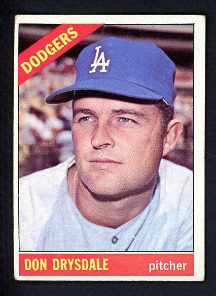 1966 Topps Baseball #430 Don Drysdale Dodgers VG 520525