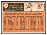 1966 Topps Baseball #430 Don Drysdale Dodgers VG 520525