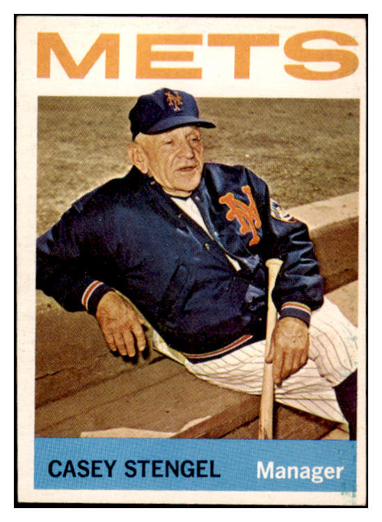 1964 Topps Baseball #324 Casey Stengel Mets EX-MT 520542