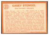 1964 Topps Baseball #324 Casey Stengel Mets EX-MT 520542