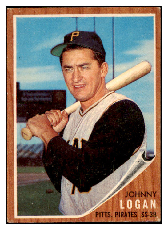 1962 Topps Baseball #573 Johnny Logan Pirates EX-MT 520564