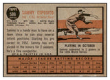 1962 Topps Baseball #586 Sammy Esposito White Sox EX-MT 520566