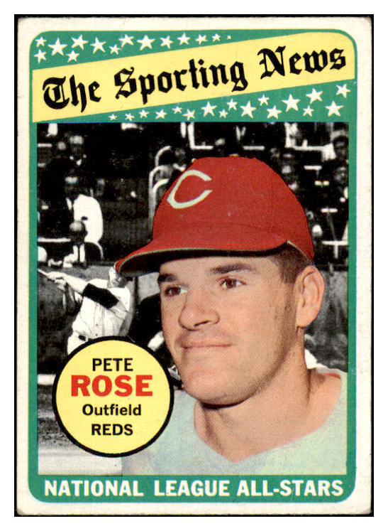 1969 Topps Baseball #424 Pete Rose A.S. Reds VG-EX 520572