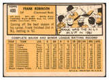 1963 Topps Baseball #400 Frank Robinson Reds VG 520585