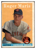 1958 Topps Baseball #047 Roger Maris Indians GD-VG 520590