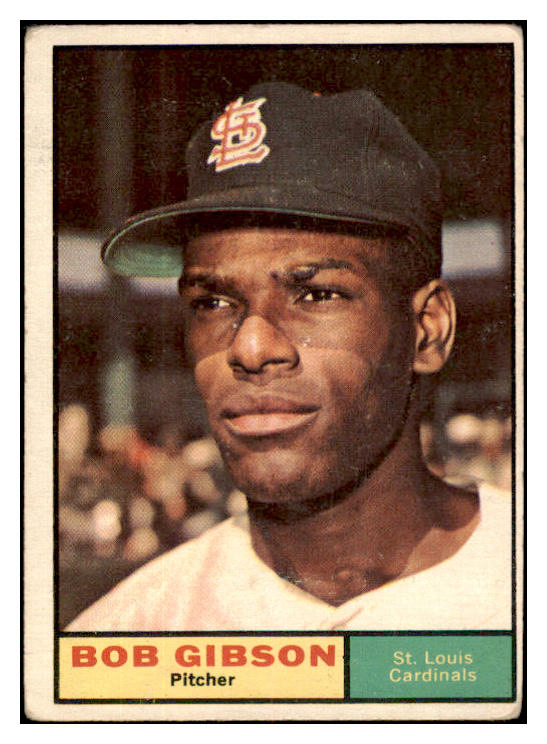 1961 Topps Baseball #211 Bob Gibson Cardinals VG 520611