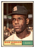 1961 Topps Baseball #211 Bob Gibson Cardinals VG 520611