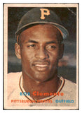 1957 Topps Baseball #076 Roberto Clemente Pirates VG 520615