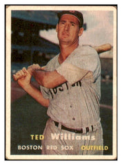 1957 Topps Baseball #001 Ted Williams Red Sox VG 520623