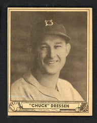 1940 Play Ball #072 Chuck Dressen Dodgers VG-EX 520641