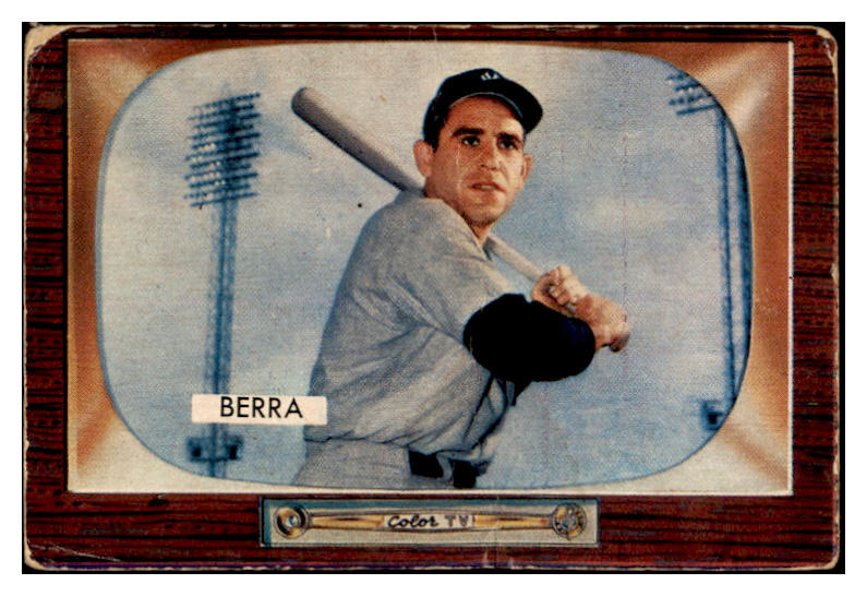 1955 Bowman Baseball #168 Yogi Berra Yankees FR-GD 520655