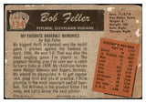 1955 Bowman Baseball #134 Bob Feller Indians Poor 520657