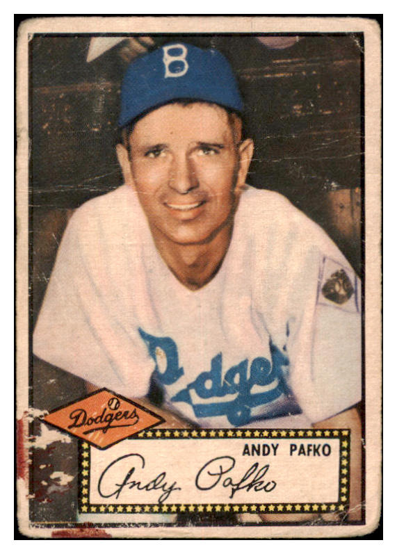 1952 Topps Baseball #001 Andy Pafko Dodgers Poor Red 520661