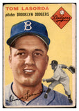 1954 Topps Baseball #132 Tom Lasorda Dodgers Poor 520662