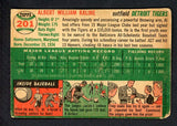 1954 Topps Baseball #201 Al Kaline Tigers Poor trimmed 520663