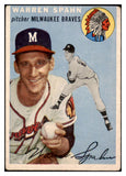 1954 Topps Baseball #020 Warren Spahn Braves VG 520671