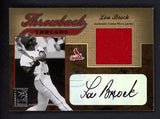 2005 Elite Throwback Threads #TT22 Lou Brock Cardinals Relic 520677