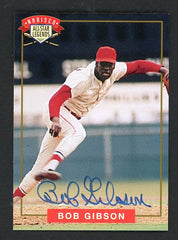 1994 Nabisco All Star Legends Bob Gibson Cardinals NR-MT Signed 520680