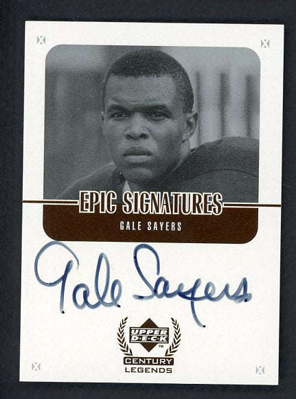 1999 UD Epic Signatures #GS Gale Sayers Bears NR-MT Signed 520685